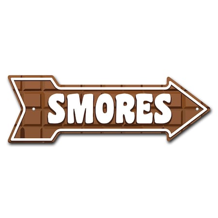 Smores Arrow Sign Funny Home Decor 24in Wide